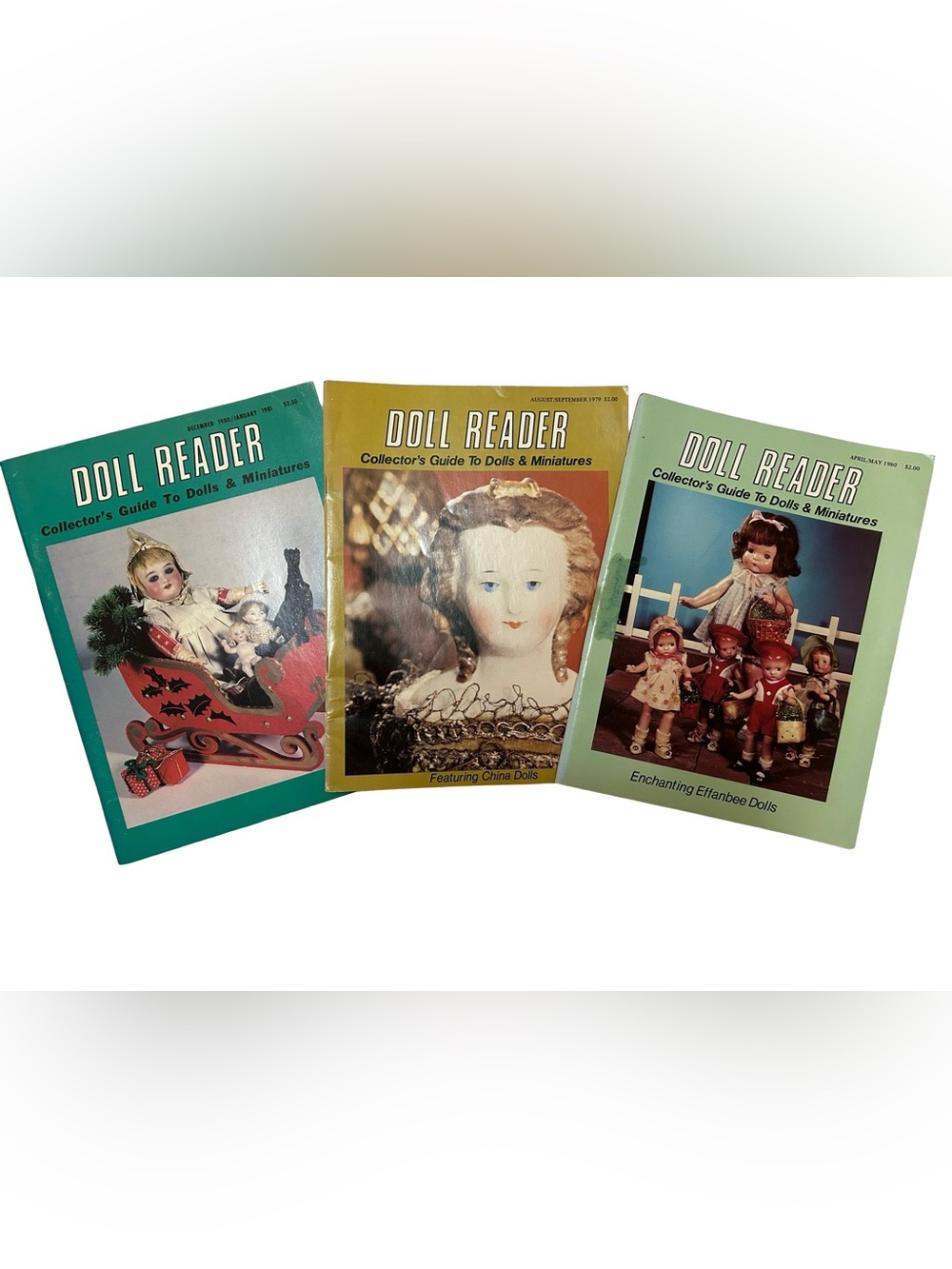 Set Of 3 Vintage Doll Collector Books/Soft Cover Collectible Nostalgia